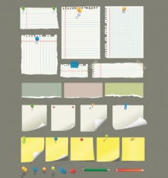 Paper collection vector image