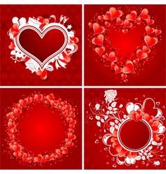 Valentines day poster vector image