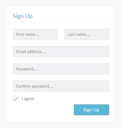 Sign Up vector image