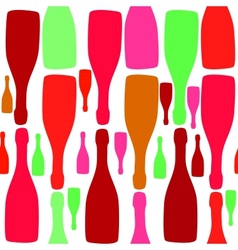 Background with bottles Good for restaurant or bar vector image