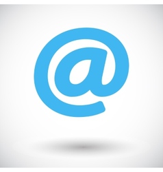 Email single icon Email single icon vector image