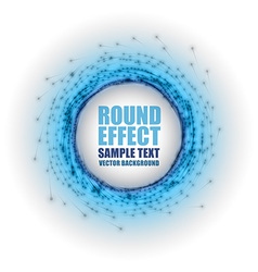 Fireworks circle blue white with text vector image