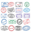 Clean passport stamp vector image
