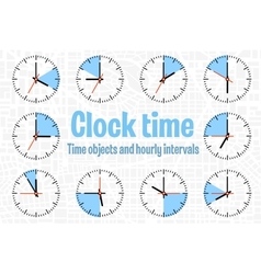 Set clock vector image