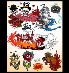 Tattoos vector image