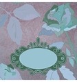 Vintage rose floral card vector image