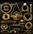 Black and Gold framed labels vector image