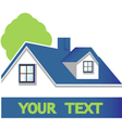 House with tree logo vector image