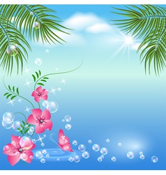 Marine landscape vector image