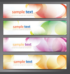 Abstract background business banner set vector image