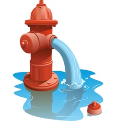 Open Fire Hydrant vector image