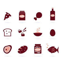 Food design elements vector image