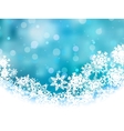 Elegant Christmas Snowflakes Background vector image