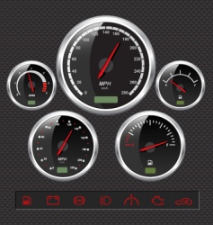 Sport car dials Sport car dials vector image