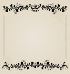Vintage frame vector image