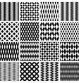 Seamless geometric textures vector image