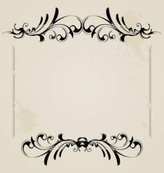 Vintage frame vector image