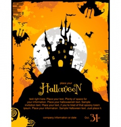Halloween background vector image