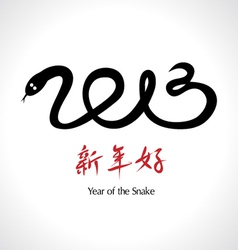 Year of the Snake 2013 Chinese Happy New Year vector image