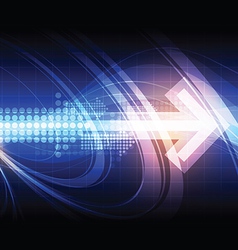 Arrow with technology background Arrow with technology background vector image