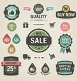 Set of stickers labels tags and icons vector image