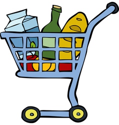 Shopping cart vector image