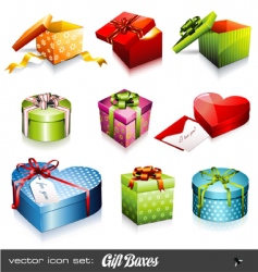 Gift boxes vector image