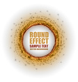 Fireworks circle orange white with text vector image