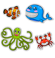 Sea creatures Sea creatures vector image