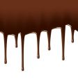 Hot chocolate drips vector image