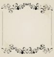 Vintage frame vector image