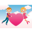 Wings of love vector image