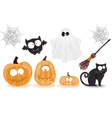 Halloween icons vector image