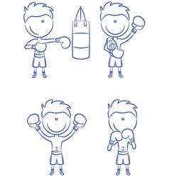 Boxer vector image