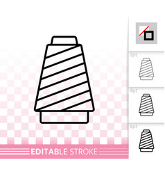 Red clew papercut yarn border with thread Vector Image