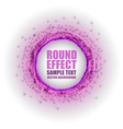 Fireworks circle purple white with text vector image