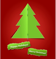 Christmas tree vector image