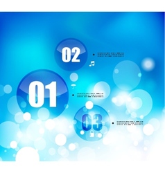 Nature blue sky infographic template vector image