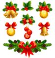 Christmas ornaments vector image