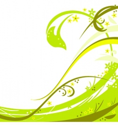 Floral background vector image