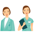 Medicine woman vector image