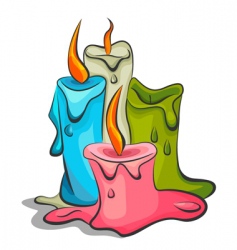 Candle vector image