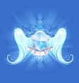 Crystal shield vector image
