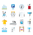 Hotel and travel icons vector image