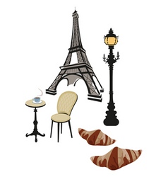 French montage vector image