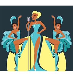 Cabaret show Cabaret show vector image