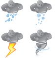 Bad weather vector image