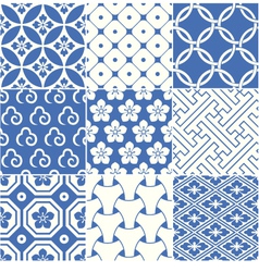 Vintage japanese traditional pattern vector image