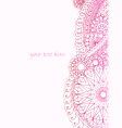 Henna ink border vector image