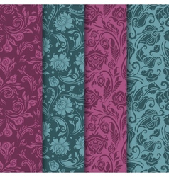 Seamless floral pattern vector image